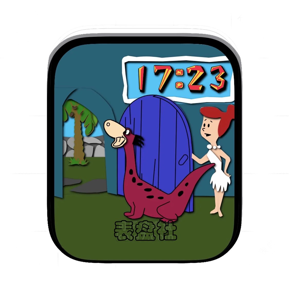 漫画版简约数字表盘