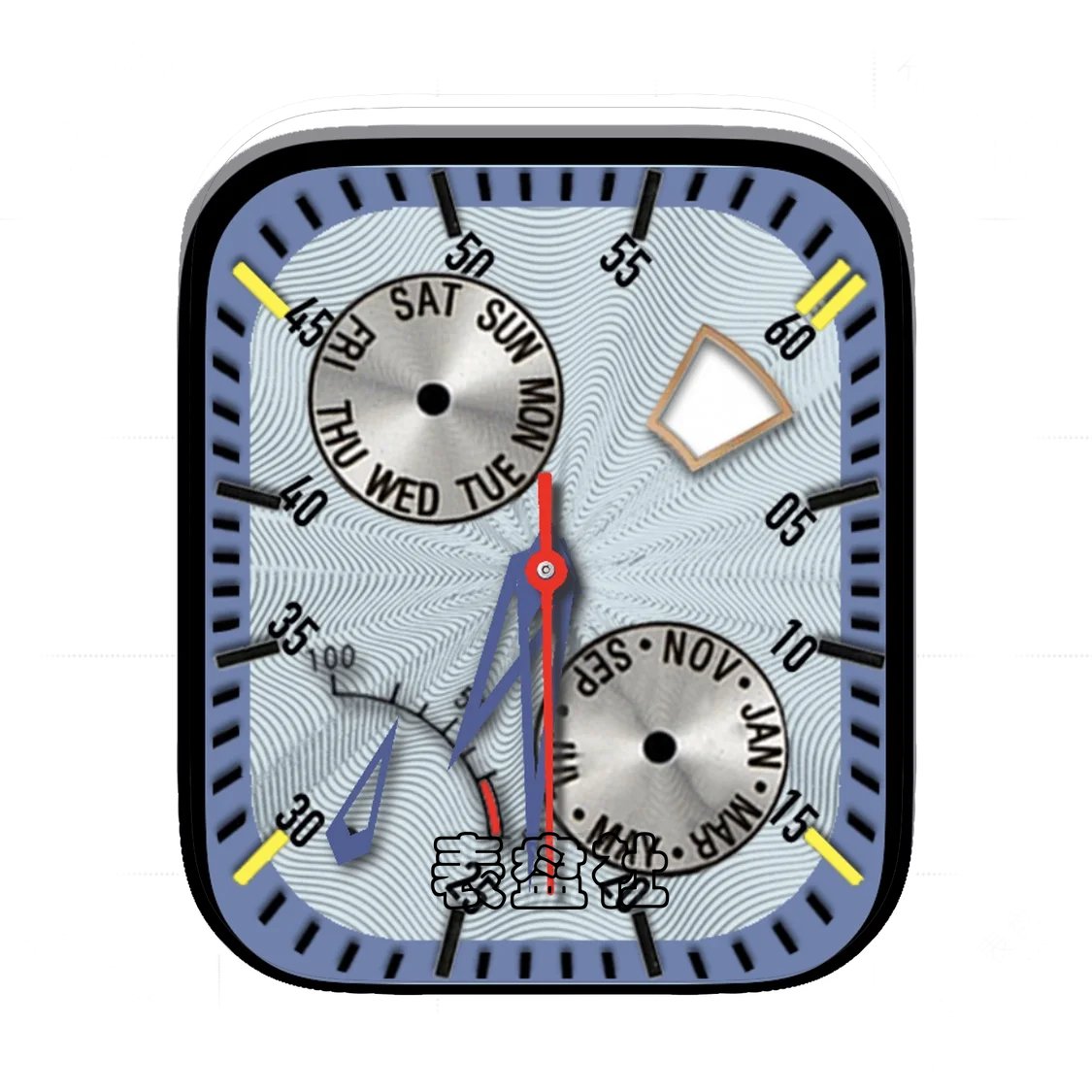 波浪纹简约数字Ultra专用表盘