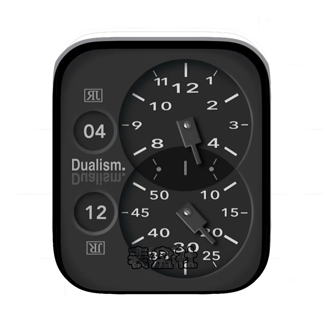 RJ酷黑双盘式3D质感表盘