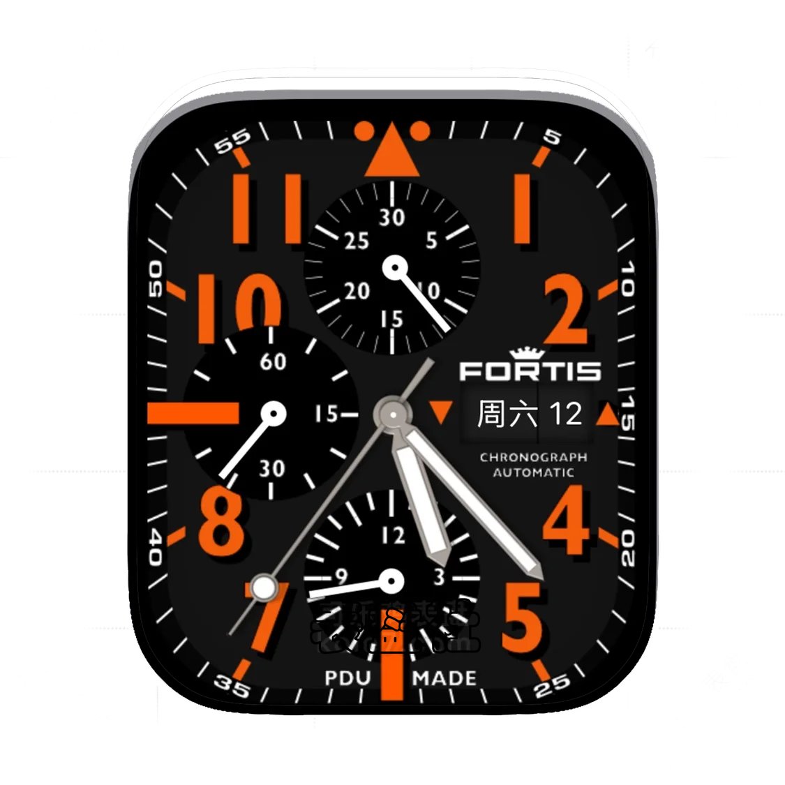 FORTIS富利斯酷黑橙三盘式年历Ultra专用表盘