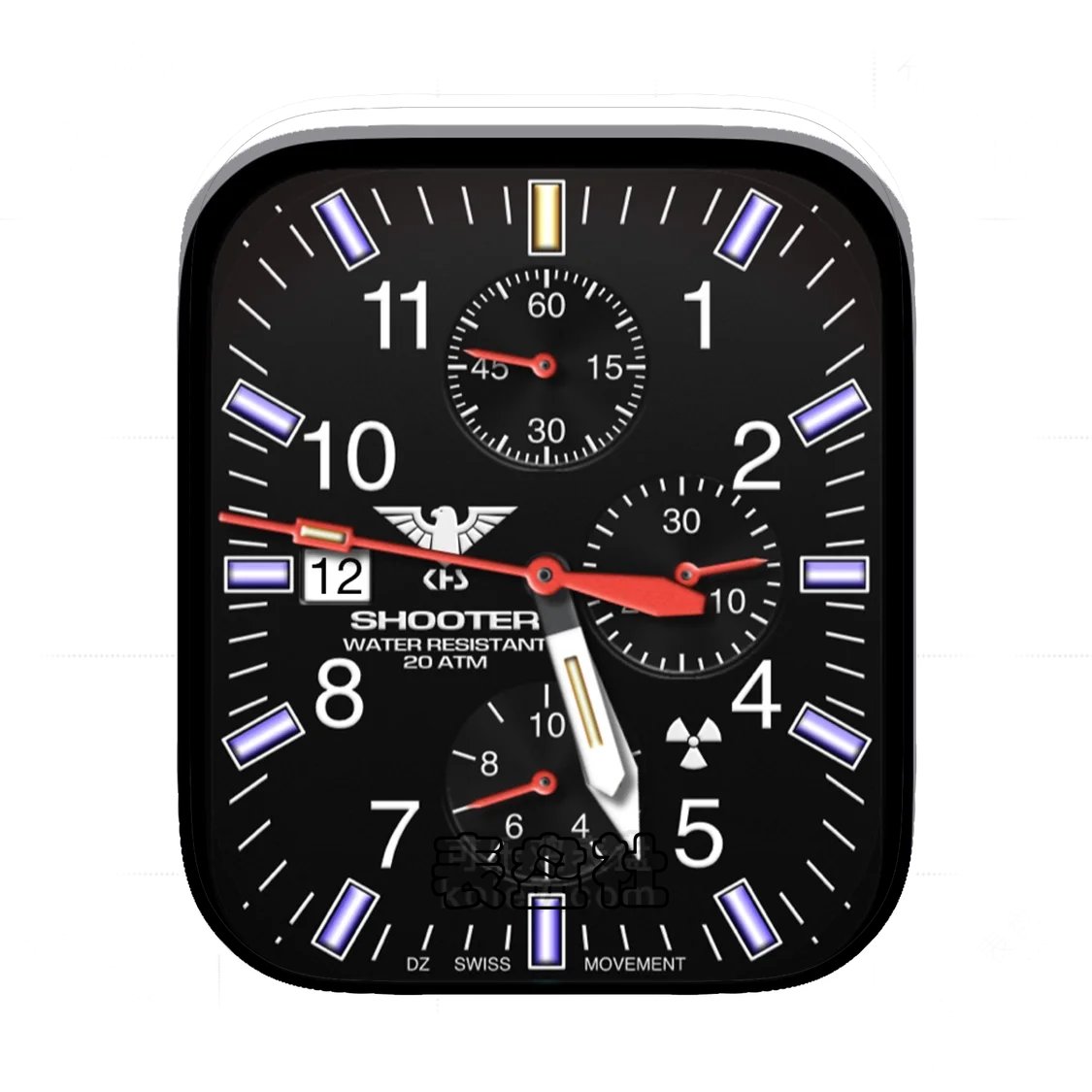 SHOOTER射手酷黑三盘式年历Ultra专用表盘