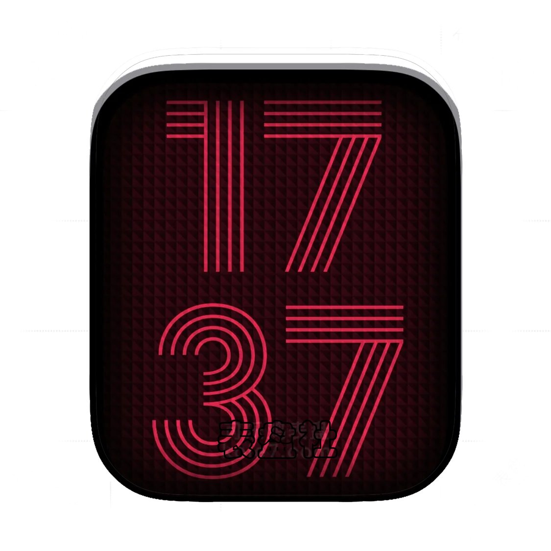 简约红色数字表盘