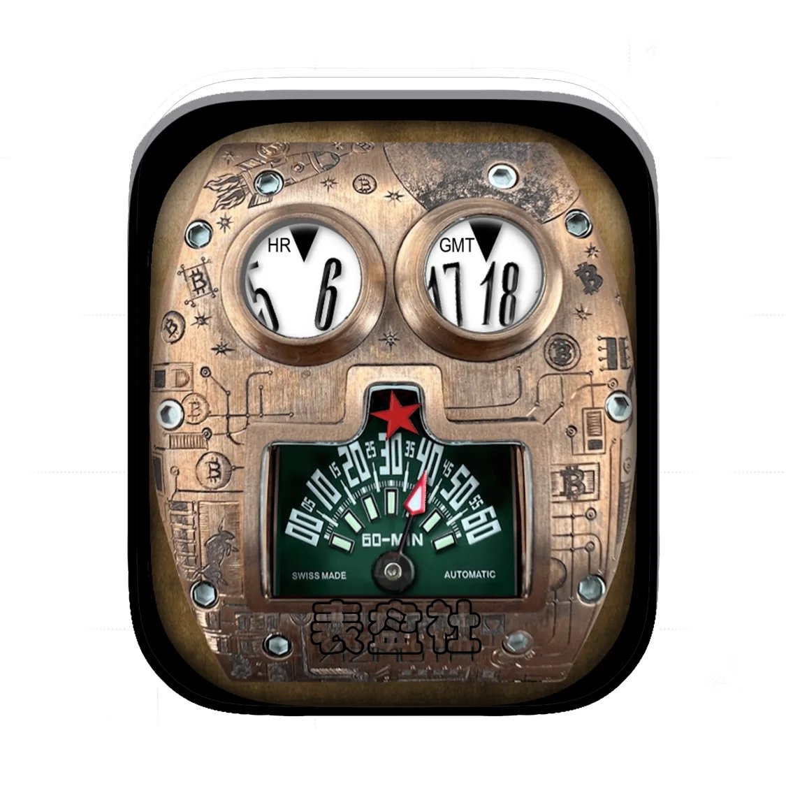 Azimuth瑞士阿兹姆金属铜机械Ultra专用表盘