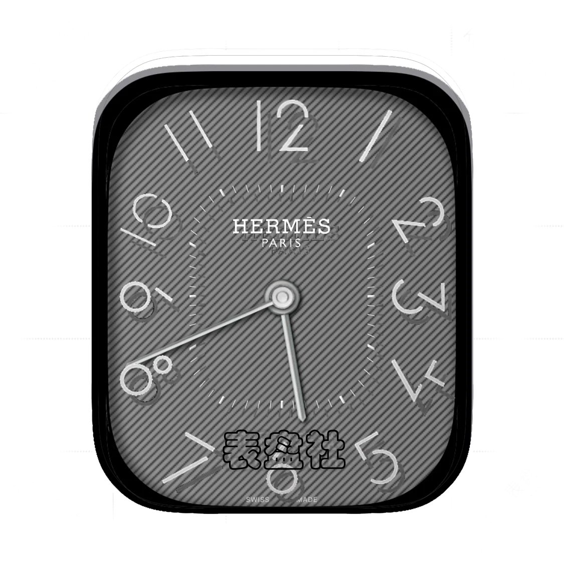 HERMES爱马仕灰底简约数字Ultra专用表盘