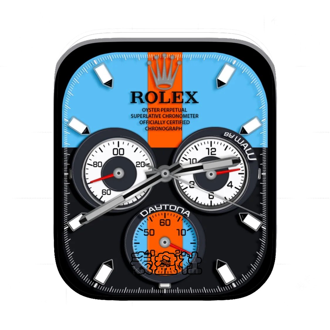 Rolex劳力士蓝黑双拼色三盘式Ultra专用表盘