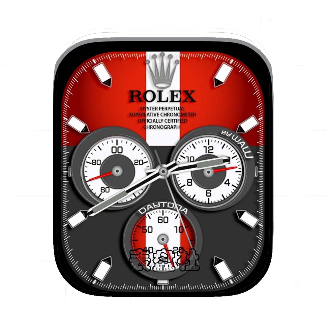 Rolex劳力士灰红双拼色三盘式Ultra专用表盘