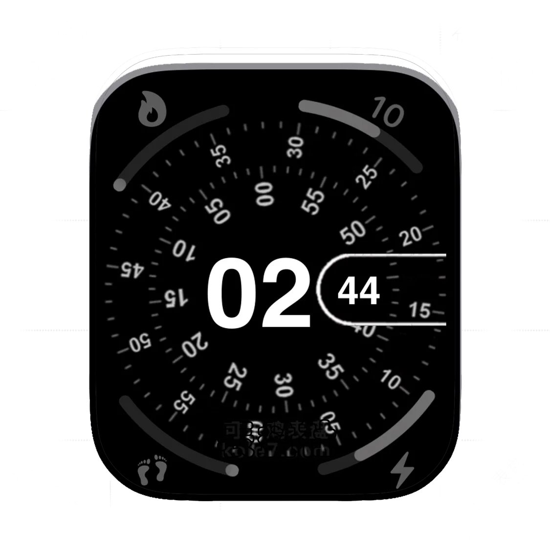 酷黑多功能数字表盘