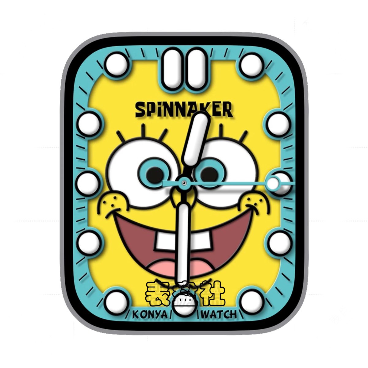 Spinnaker海绵宝宝蓝黄配色Ultra专用表盘.clock&clock2 78466