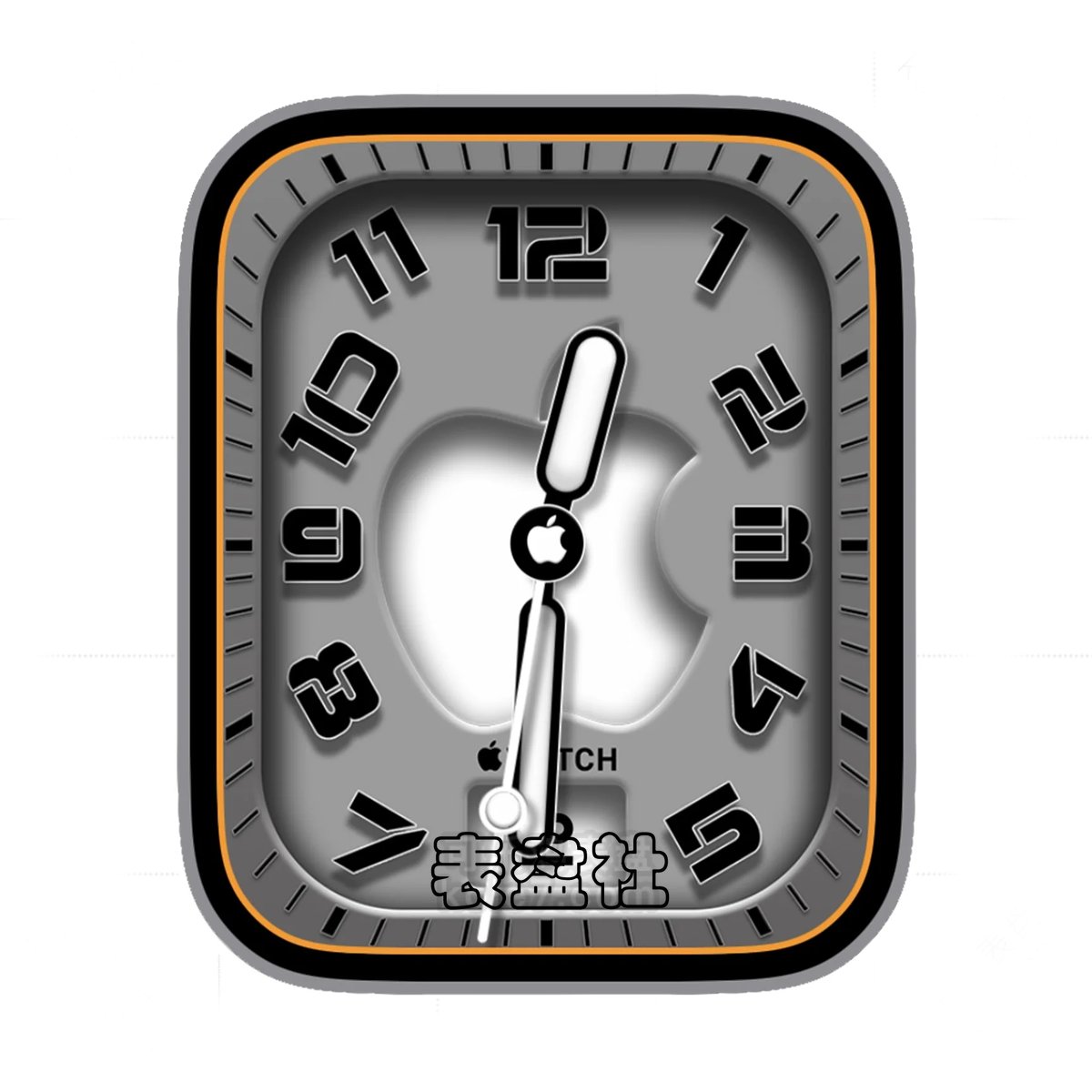 Apple白色logo简约数字Ultra专用表盘