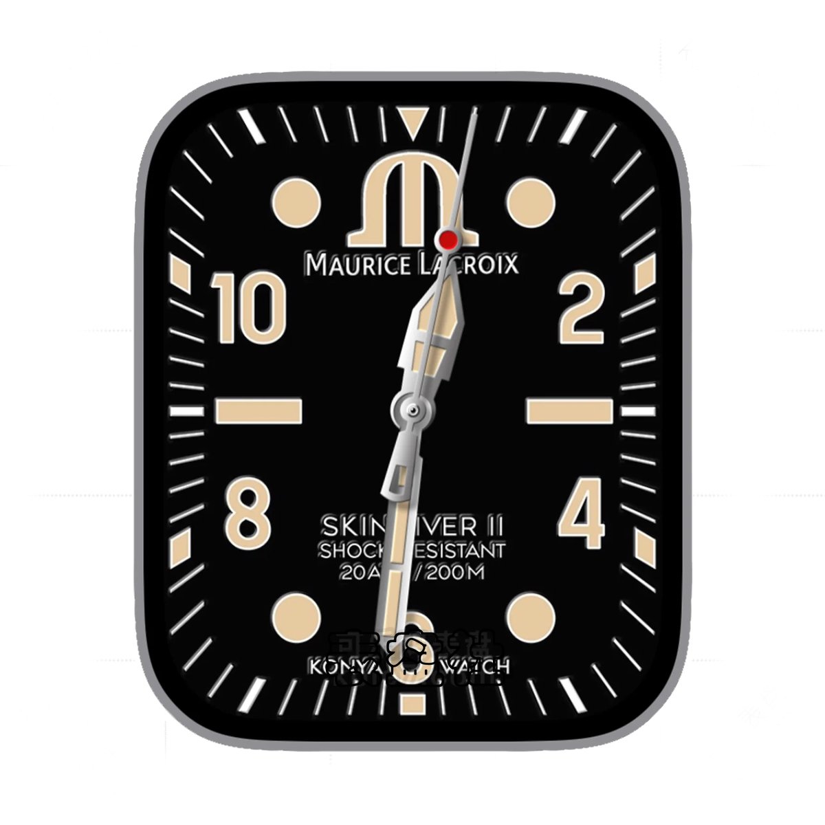 MAURICE LACROIX 艾美酷黑简约数字Ultra专用表盘