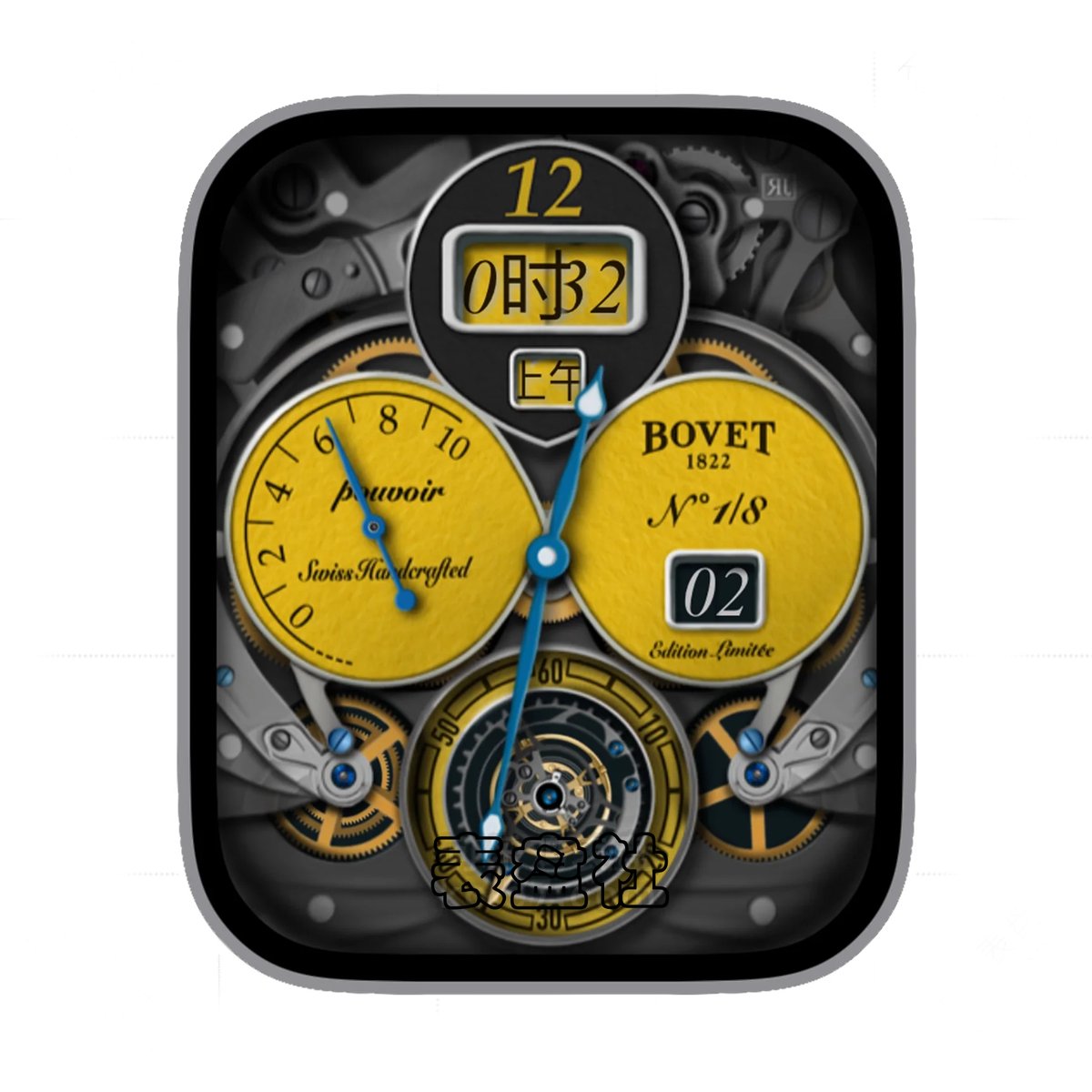 BOVET播威高级三盘式机械齿轮Ultra专用表盘.clock&clock2 78514