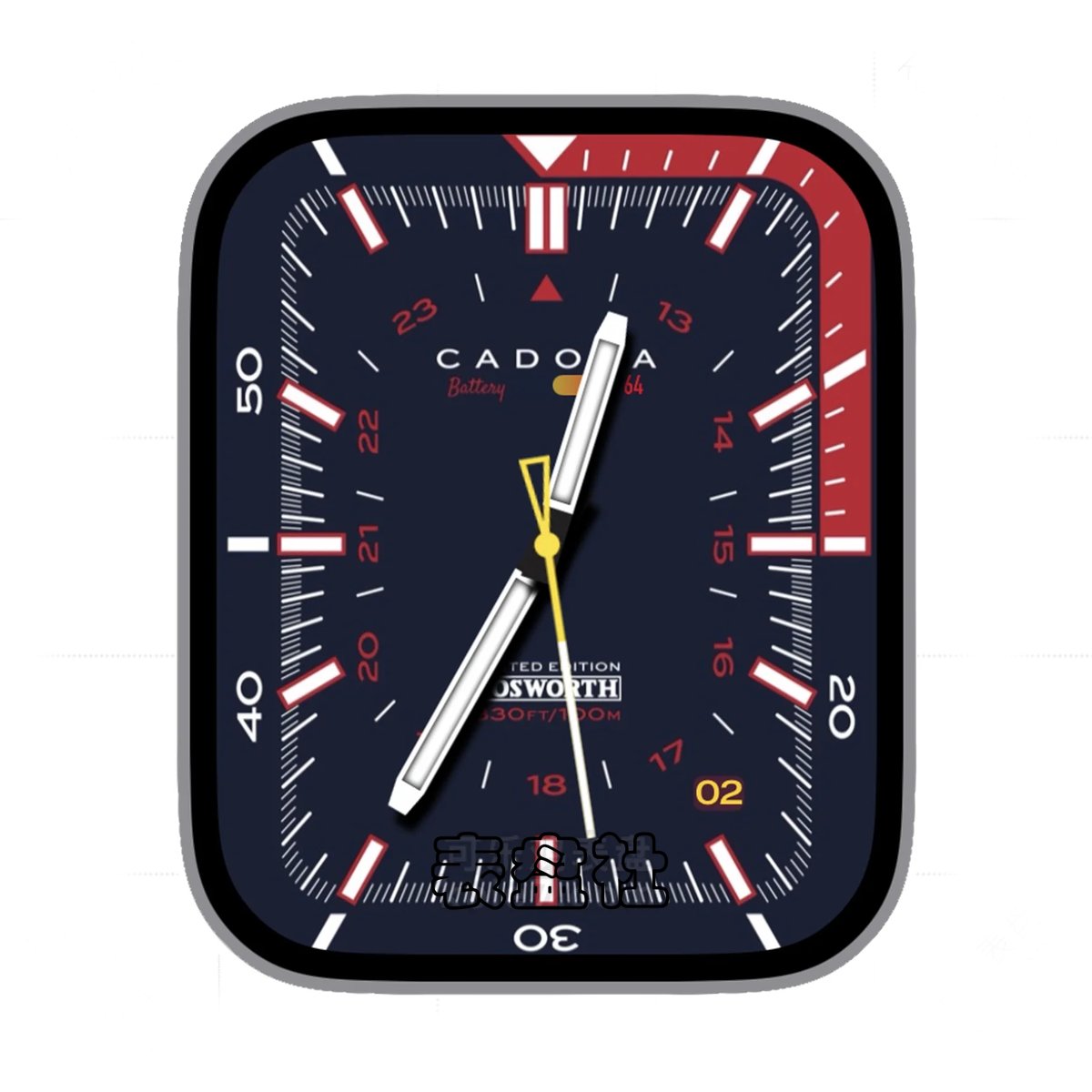 CADOLA卡多拉墨蓝简约数字Ultra专用表盘