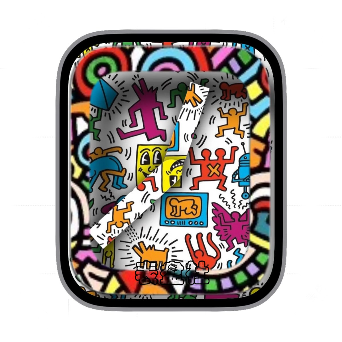 Keith Haring凯斯哈林艺术画墙时分Ultra专用表盘.clock&clock2 78565