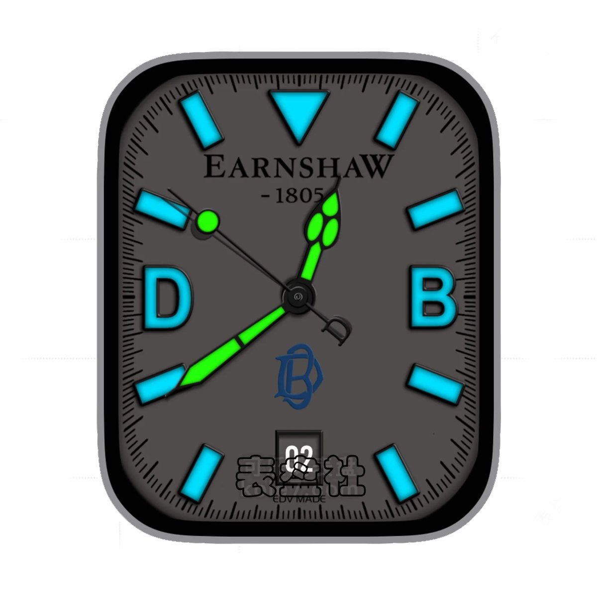 Earnshaw英国品牌简约年历夜光Ultra专用表盘