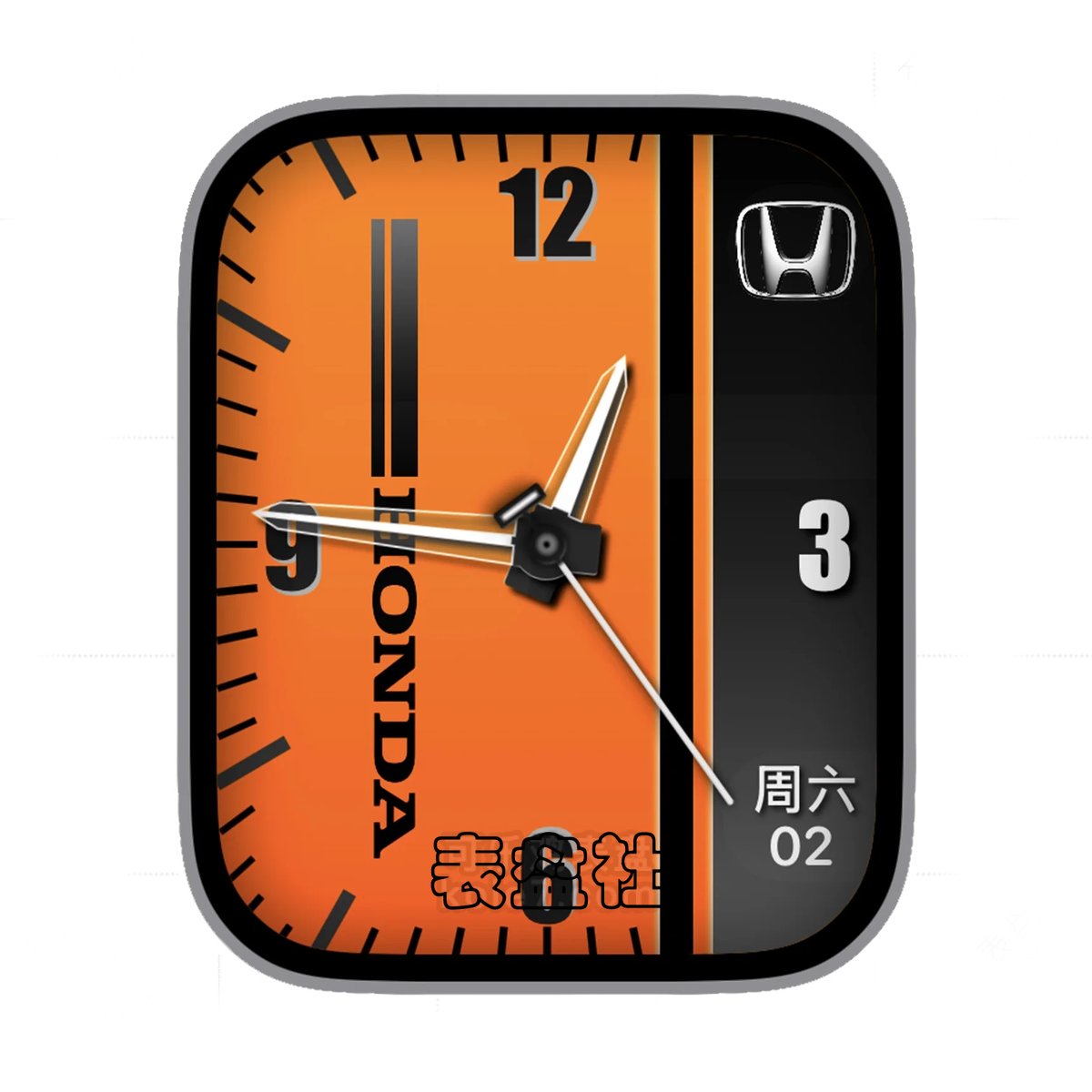 Honda本田双拼色简约数字Ultra专用表盘