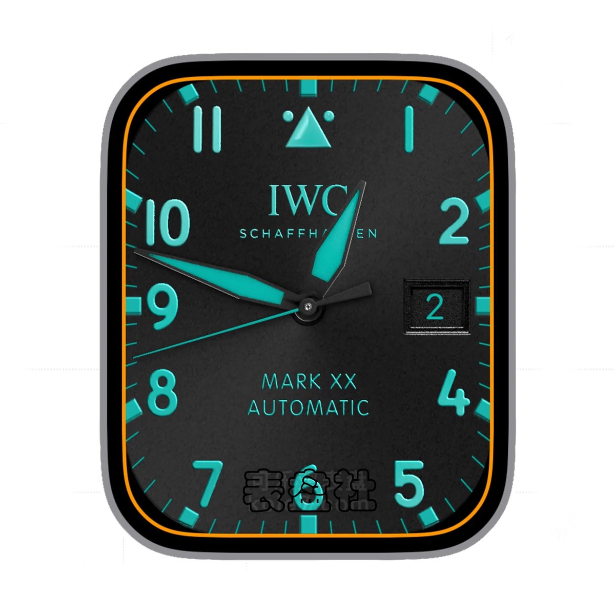 IWC万国酷黑绿色数字时间年历Ultra专用表盘