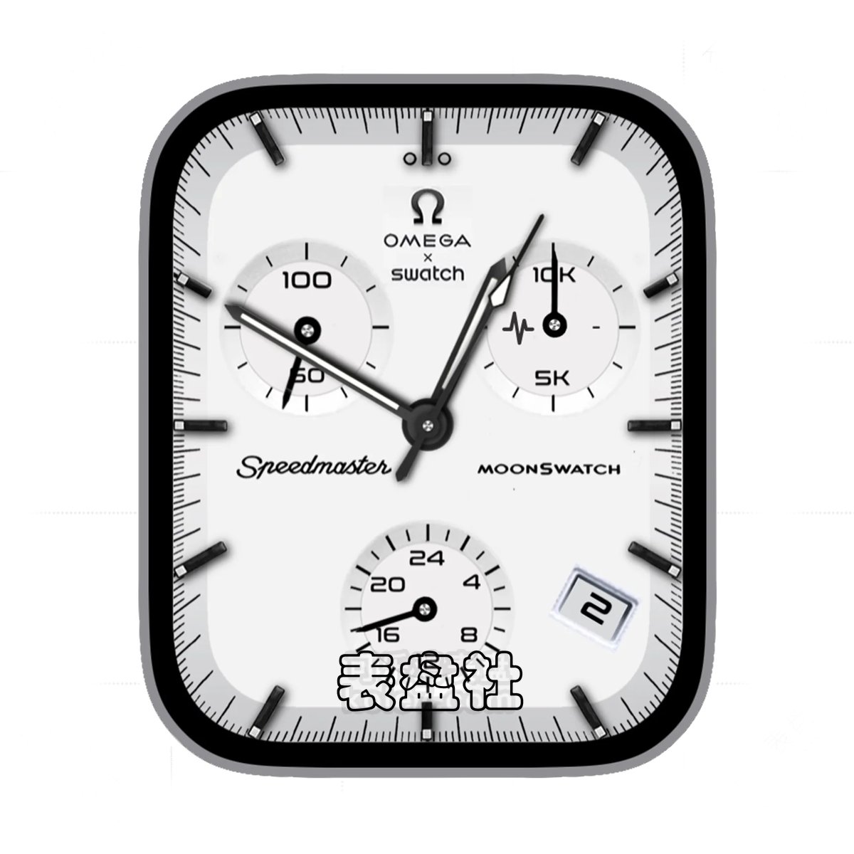 OMEGA欧米茄&斯沃琪三盘式简约年历表盘