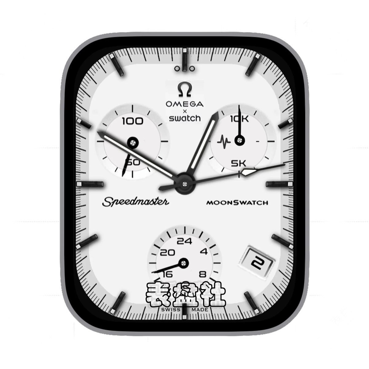 OMEGA欧米茄&斯沃琪三盘式简约年历Ultra专用表盘