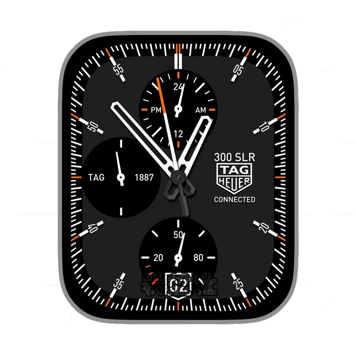 TAG HEUER泰格豪雅酷黑三盘式年历Ultra专用表盘