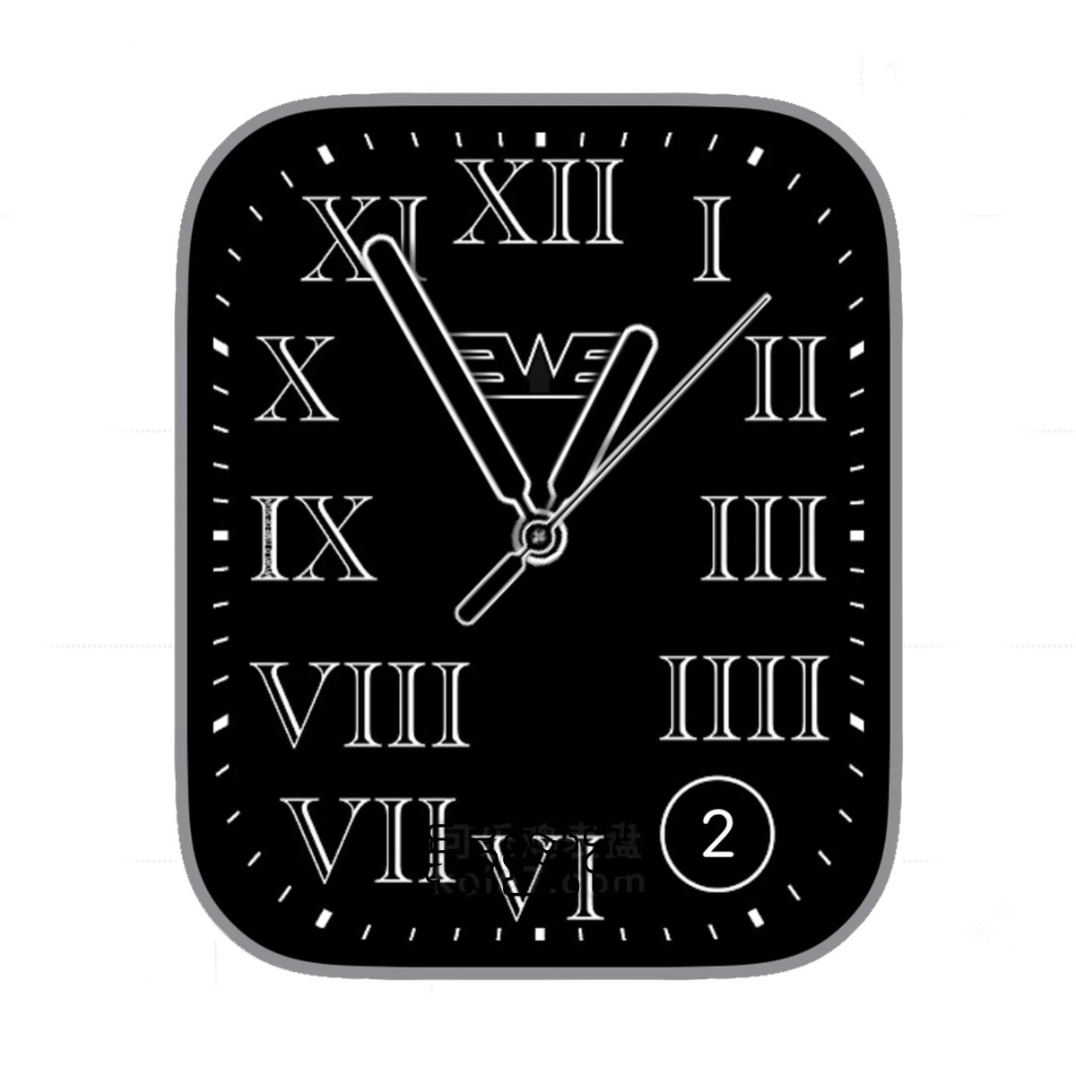 World Time酷黑罗马数字Ultra专用表盘