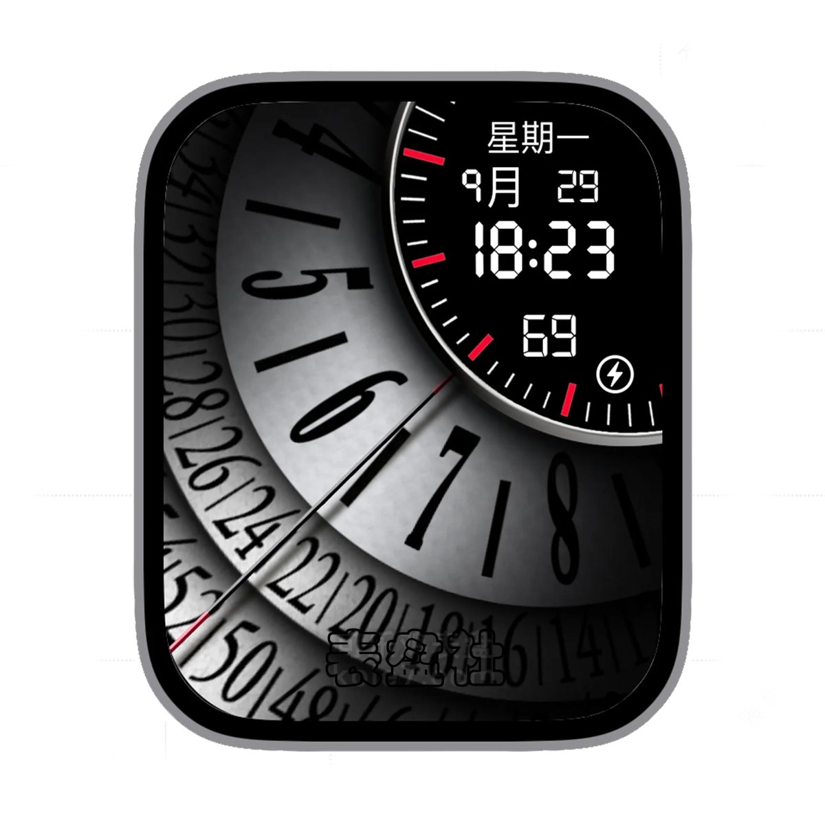 RL炫酷环形数字表盘.clock&clock2 78787