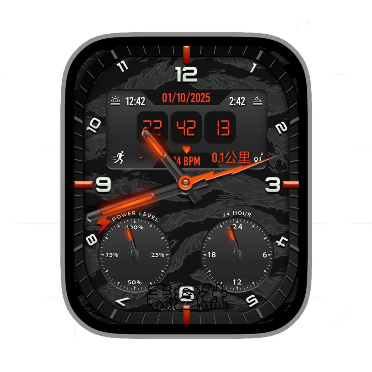 酷黑双盘式Ultra专用表盘.clock&clock2 78841