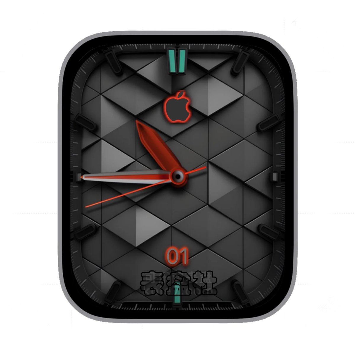 Apple苹果logo炫酷3D极简风格Ultra专用表盘