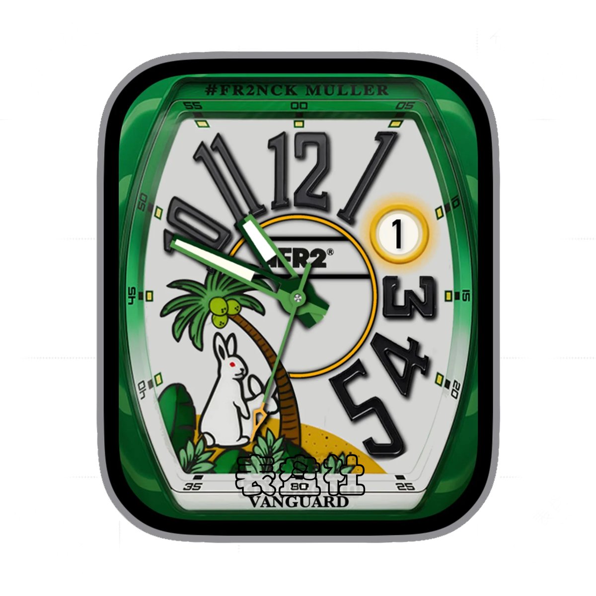FR2NCK MULLER法穆兰&潮牌 FR2潮流劲兔图案限量款简约数字表盘.clock&clock2 78908