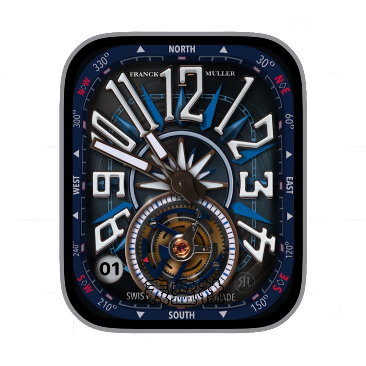 FRANCKMULLER法穆兰机械齿轮简约数字Ultra专用表盘.clock&clock2 78911