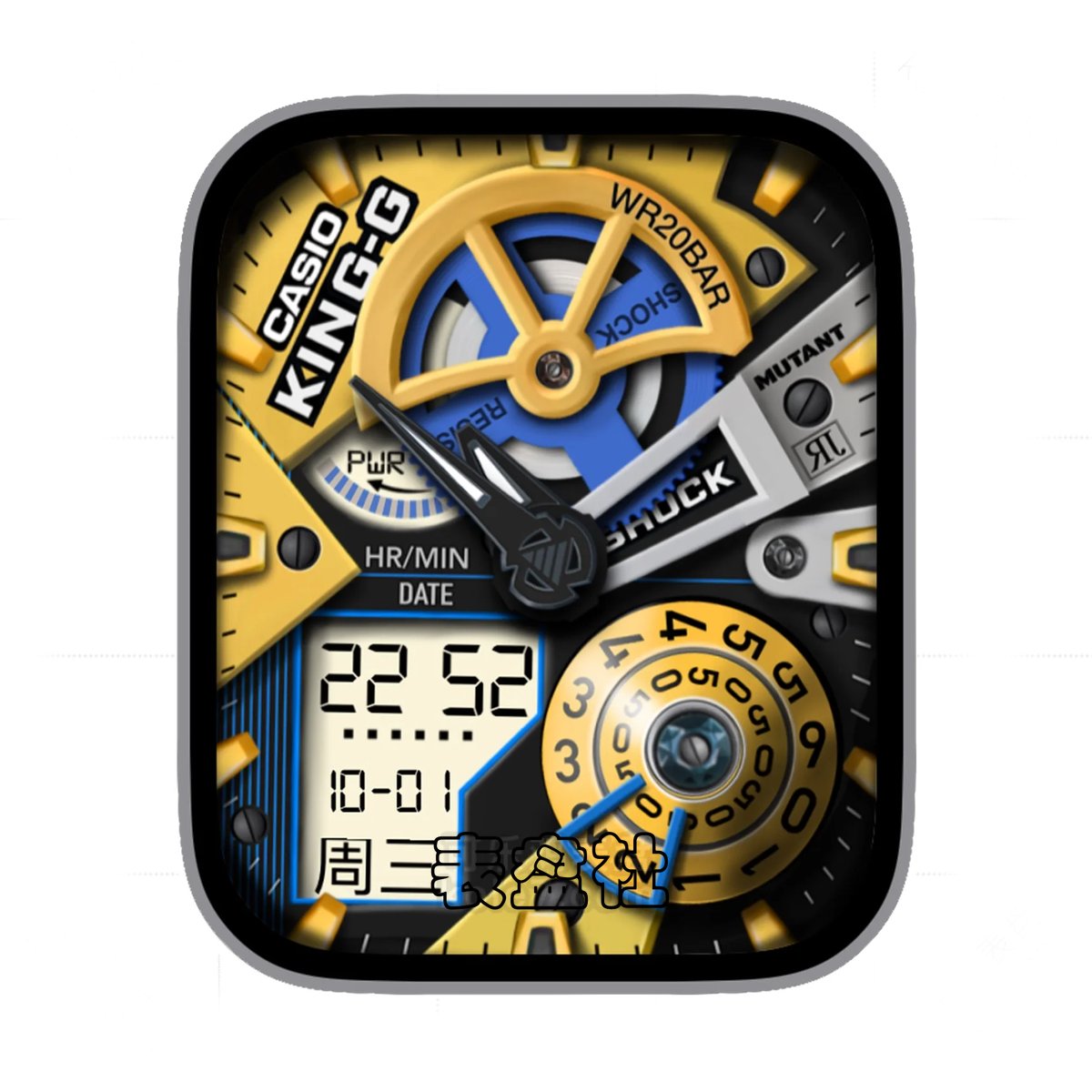 Casio卡西欧高级3D机械质感Ultra专用表盘.clock&clock2 78941 74979