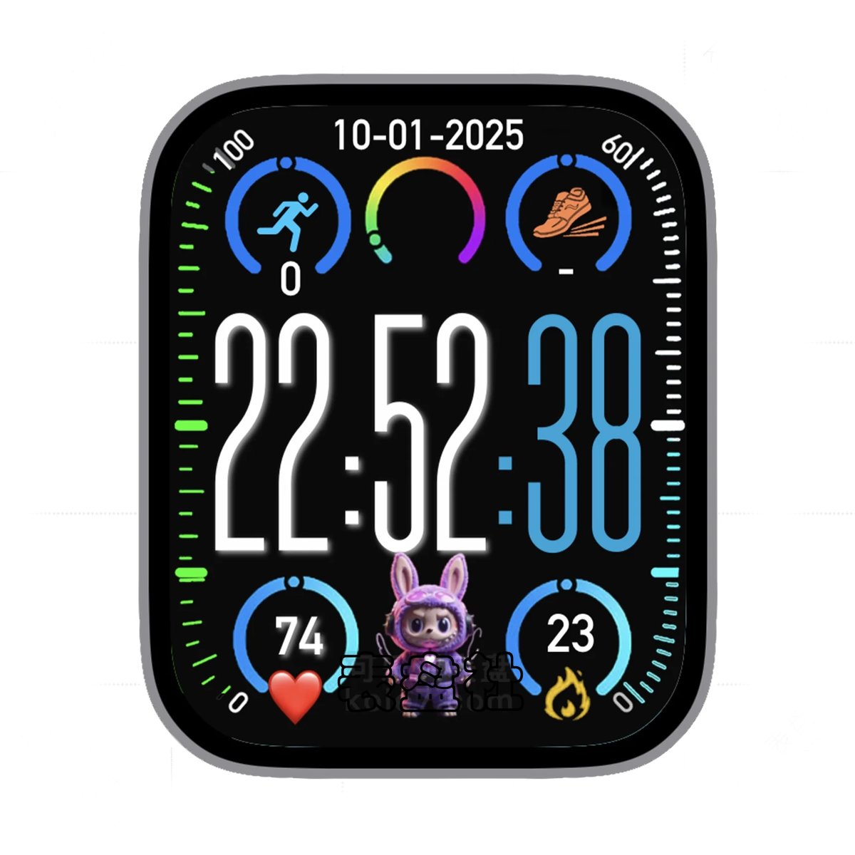 Labubu拉布布变身复杂功能表盘.clock&clock2 78944