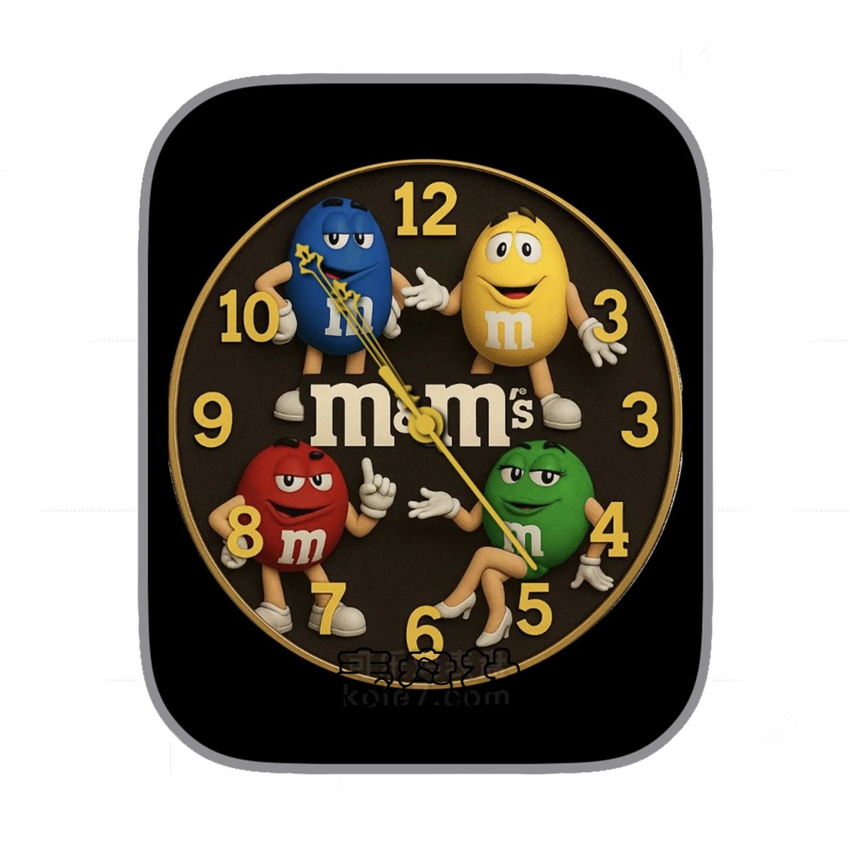 M&M’s福娃简约数字表盘.clock&clock2 78959