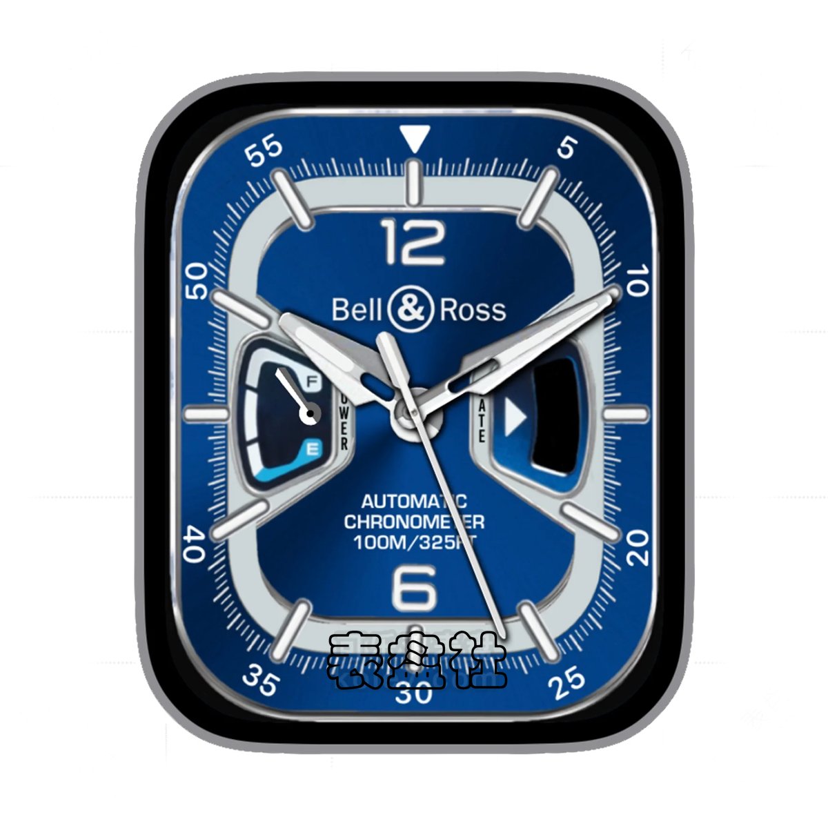 Bell@Ross柏莱士绅士蓝简约数字ultra专用表盘.clock&clock2 79247