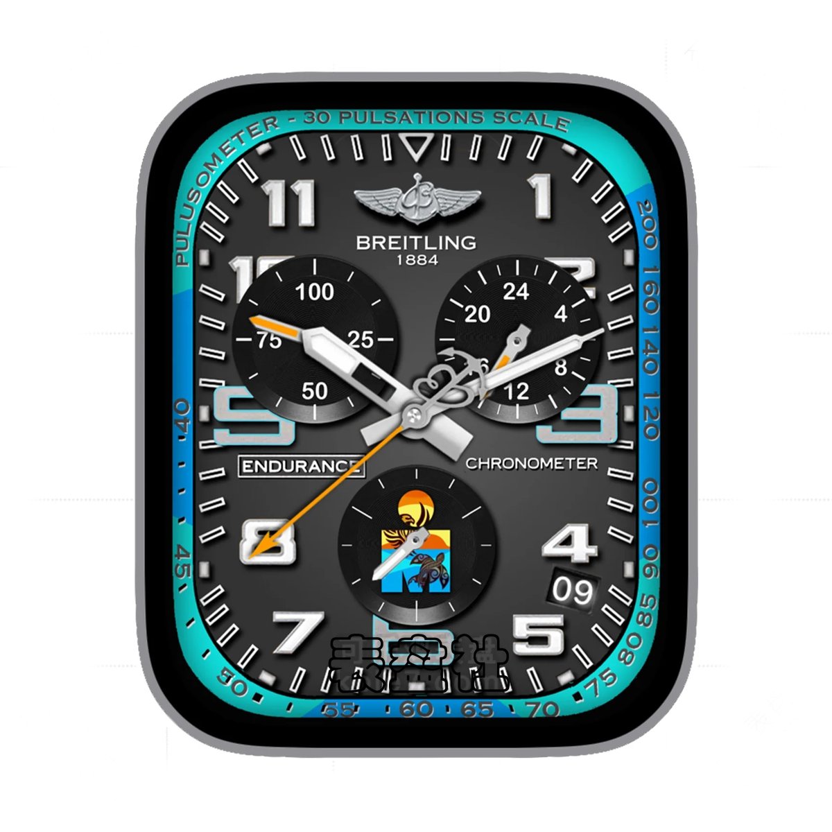 Breitling百年灵三盘式简约数字年历表盘.clock&clock2 79275