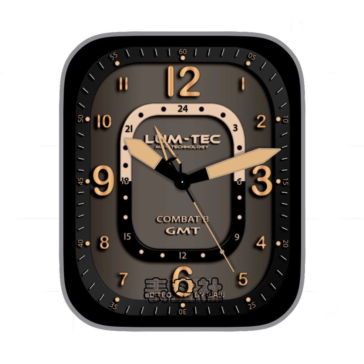 Lum-Tec灰黑简约数字ultra专用表盘.clock&clock2 79295