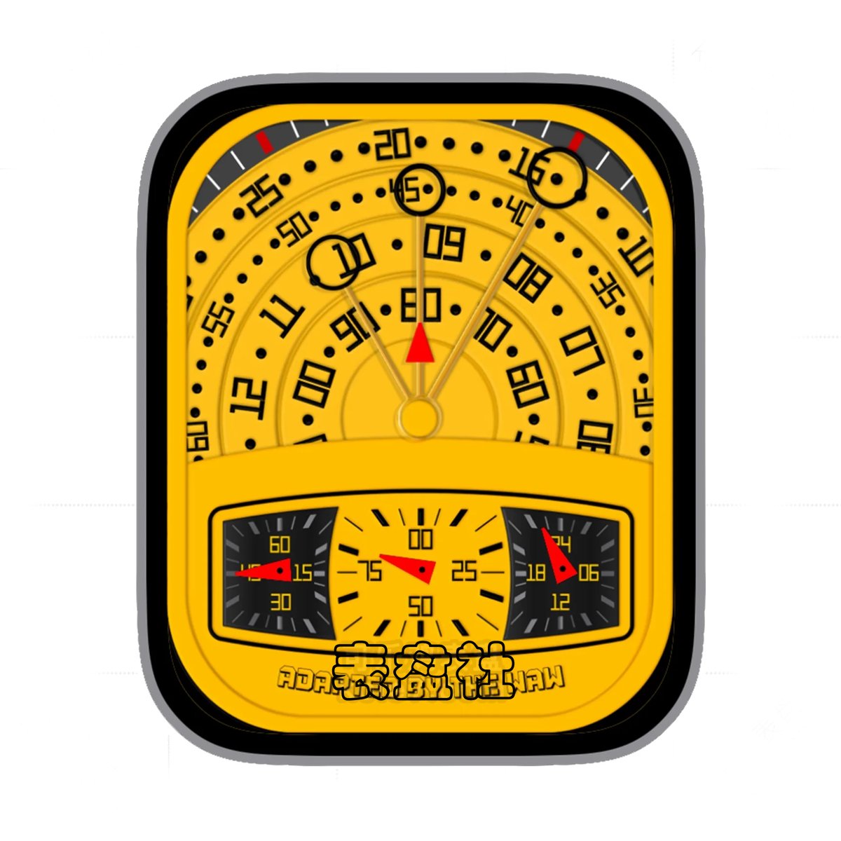 旋转转盘黄底ultra专用表盘.clock&clock2 79343