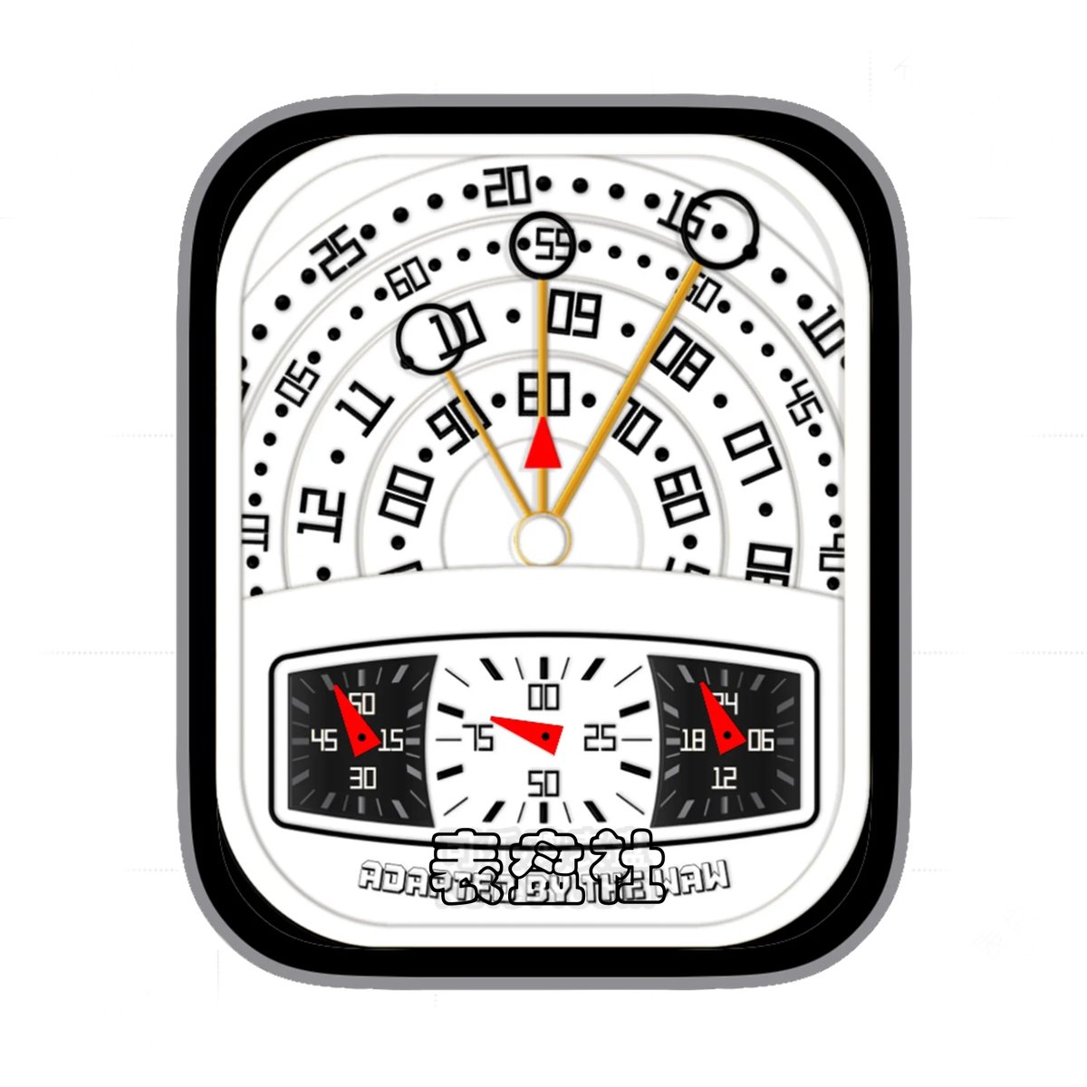 旋转转盘白底ultra专用表盘.clock&clock2 79347