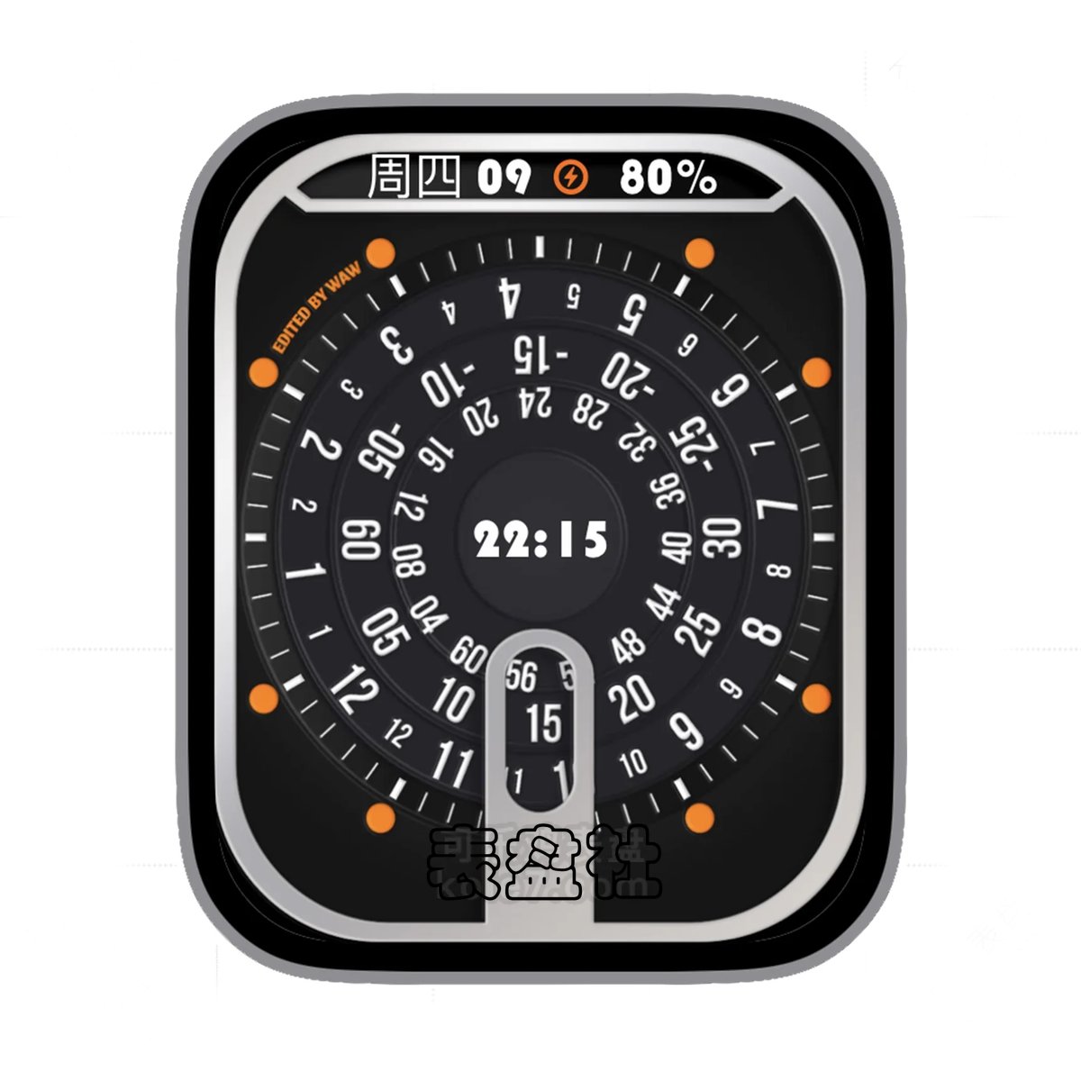 酷黑旋转转盘ultra专用表盘.clock&clock2 79351