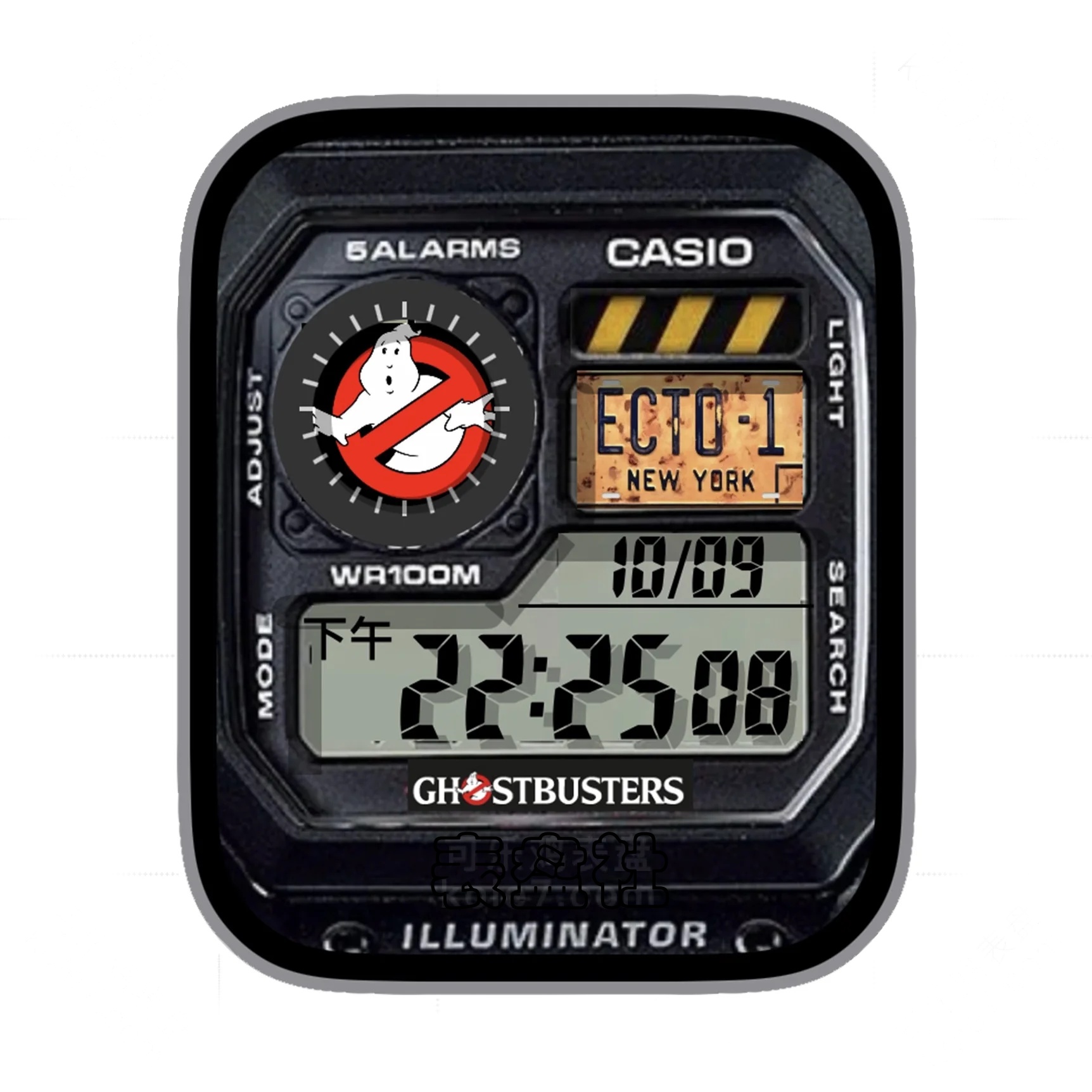 Casio卡西欧捉鬼敢死队电子数字ultra专用表盘.clock&clock2 79471