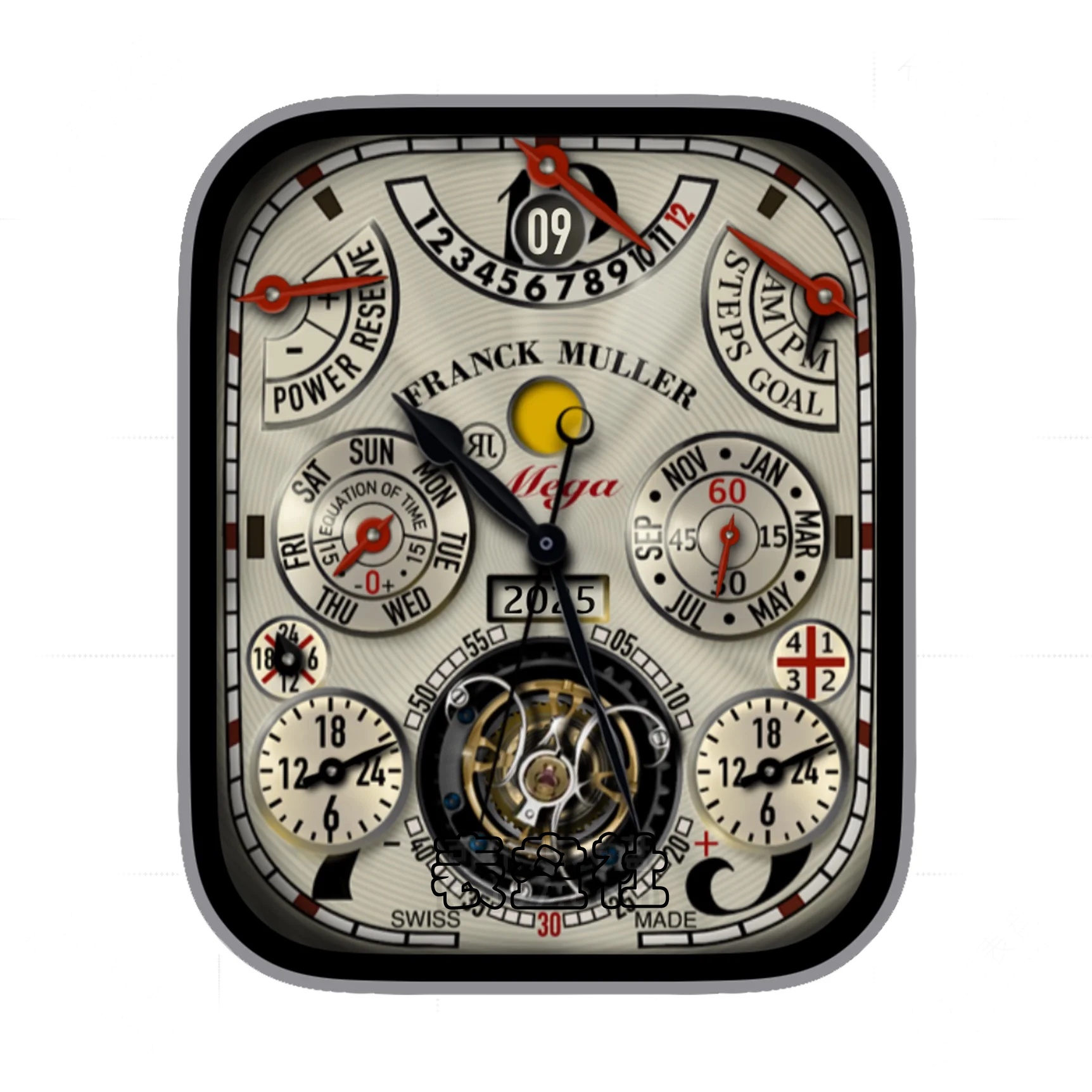 FRANCKMULLER法穆兰复古陀飞轮机械ultra专用表盘.clock&clock2 79515