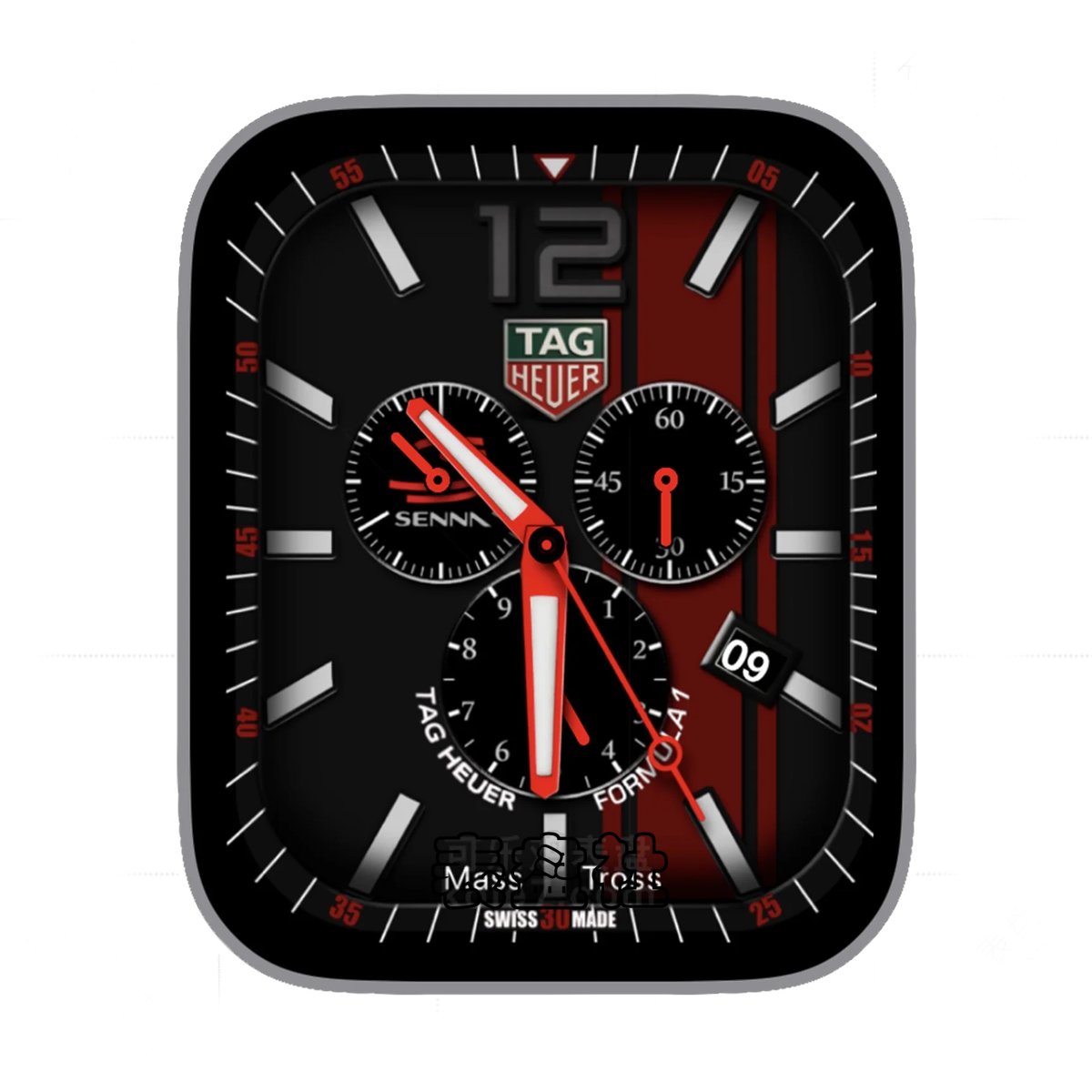 TAG HEUER泰格豪雅酷黑三盘式年历ultra专用表盘.clock&clock2 79559