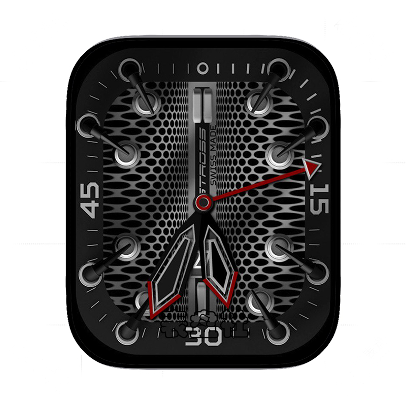 简约指针黑色表盘