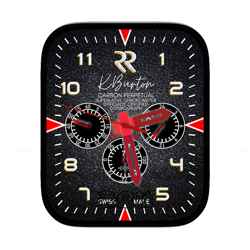 黑色简约数字指针表盘