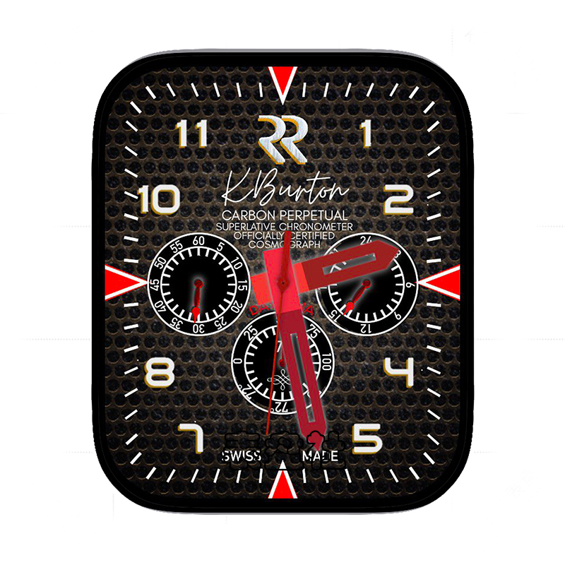 黑色简约数字指针表盘