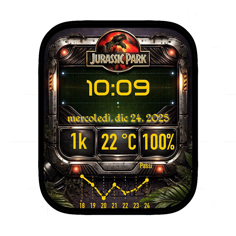 侏罗纪公园数字表盘