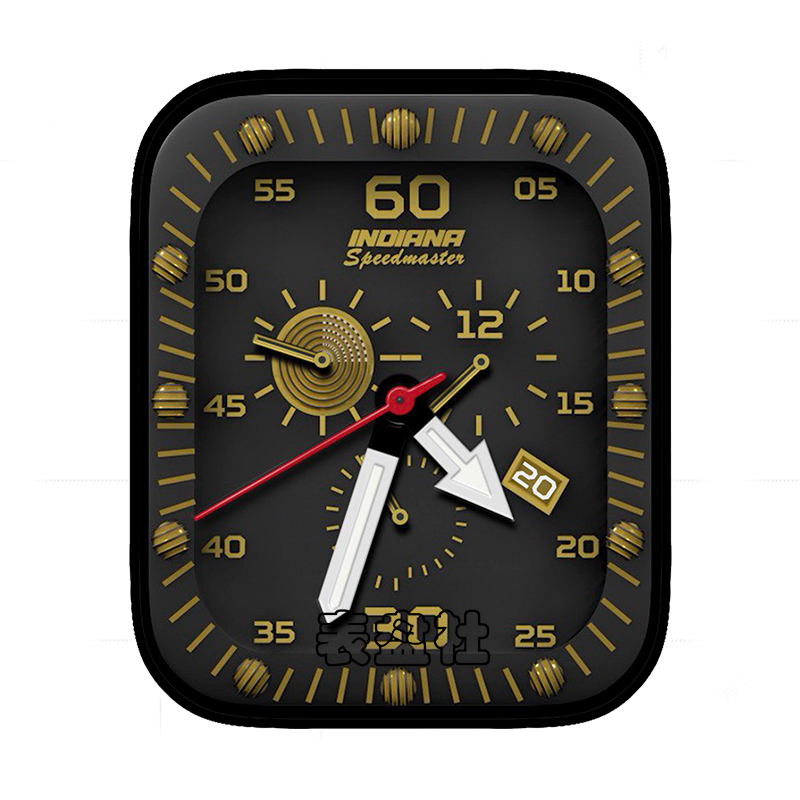 金色数字指针表盘
