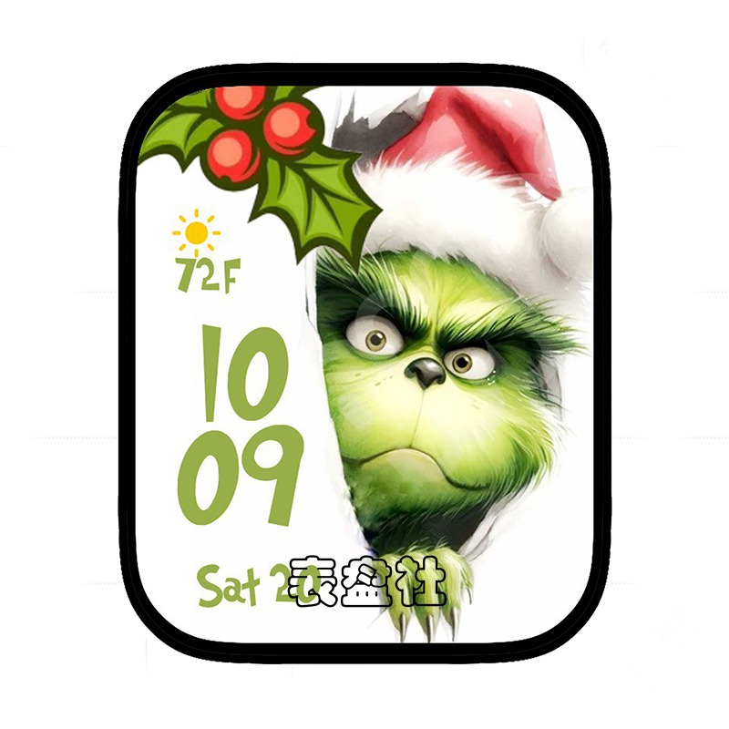 圣诞风数字表盘