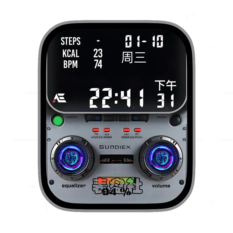 AE经典磁带播放机多功能显示表盘.clock&clock2 78829