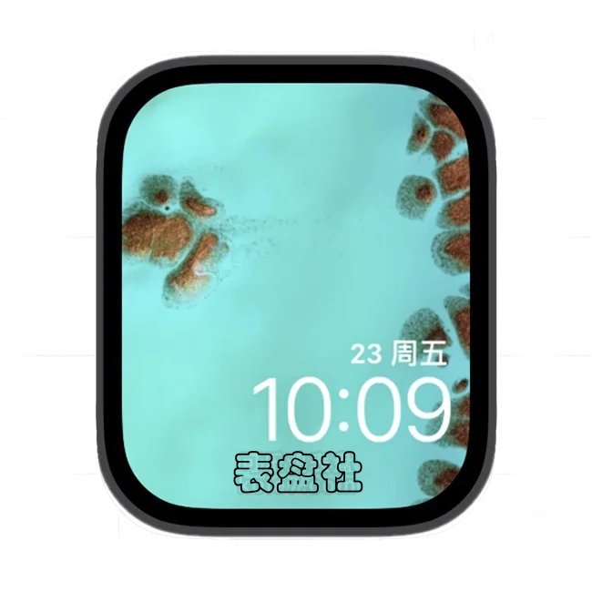 海水礁石苹果手表iwatch壁纸表盘