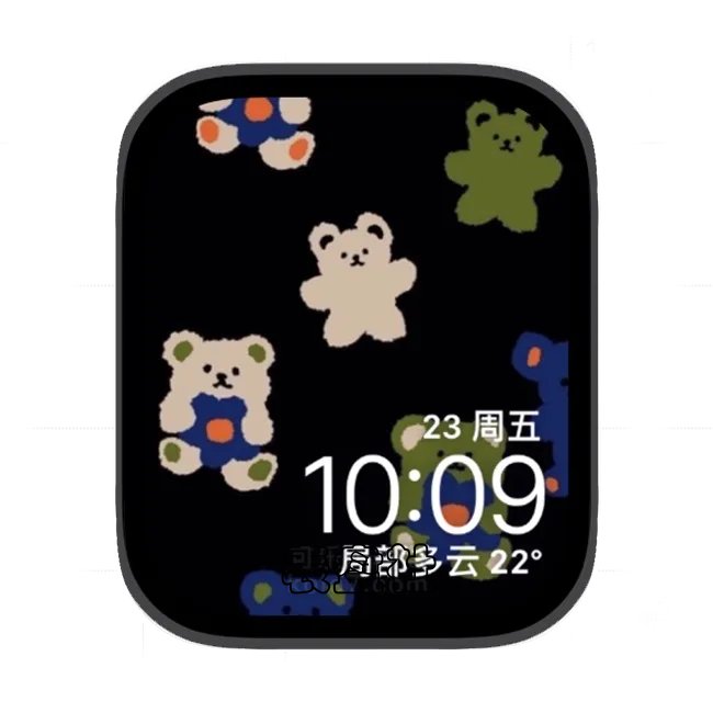 插画苹果手表iwatch壁纸表盘